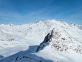 Beautiful skitouring day in otztal alps in austria