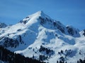 Beautiful skitouring in winter alps