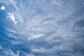 Beautiful sky background with picturesque cirrostratus clouds Royalty Free Stock Photo