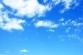 Beautiful sky background. Vivid blue and white clouds. Royalty Free Stock Photo