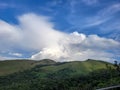 Beautiful sky with bluish clouds Royalty Free Stock Photo