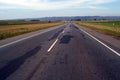 Beautiful sky cloud and asphalt road landscape argentina Royalty Free Stock Photo