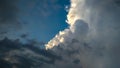 Beautiful sky with the clouds of different colours