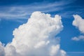 Fantastic soft white clouds against blue sky