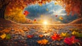 beautiful sky, clouds, rain autumn, sunlight weather dripping Royalty Free Stock Photo
