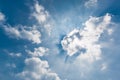 Beautiful sky and clouds. Relaxing sky background with soft sunlight. Inspirational nature background Royalty Free Stock Photo