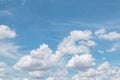 Beautiful sky and clouds in soft color.Soft  cloud in the sky background blue tone. Royalty Free Stock Photo