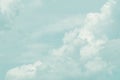 Beautiful sky and clouds in soft color.Soft  cloud in the sky background blue tone. Royalty Free Stock Photo