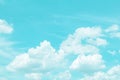 Beautiful sky and clouds in soft color.Soft  cloud in the sky background blue tone. Royalty Free Stock Photo