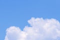 Beautiful sky and clouds in soft color.Soft  cloud in the sky background blue tone. Royalty Free Stock Photo