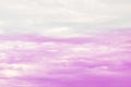 Beautiful sky and clouds in soft pastel color.Soft  cloud in the sky background pink tone. Royalty Free Stock Photo