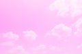 Beautiful sky and clouds in soft pastel color.Soft  pink cloud in the sky background colorful pastel tone. Royalty Free Stock Photo