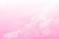 Beautiful sky and clouds in soft pastel color.Soft  pink cloud in the sky background colorful pastel tone. Royalty Free Stock Photo