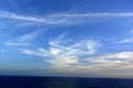 Beautiful sky with clouds ..Spanish coast.