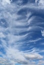 Beautiful white clouds daytime on a blue sky closeup as a background.