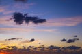 Beautiful sky evening beauty and Clouds at sunset , scene view . Natural background Royalty Free Stock Photo