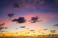 Beautiful sky evening beauty and Clouds at sunset , Panoramic scene. Natural background Royalty Free Stock Photo