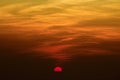 Beautiful Sky Glory Red Sunset/Sunrise Royalty Free Stock Photo