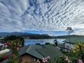 Beautiful sky with gregory lake