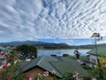 Beautiful sky with gregory lake