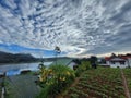 Beautiful sky with gregory lake