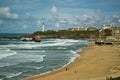 Beautiful sky over Biarritz, France Royalty Free Stock Photo