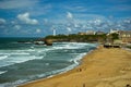 Beautiful sky over Biarritz, France Royalty Free Stock Photo