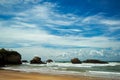 Beautiful sky over Biarritz, France Royalty Free Stock Photo
