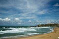 Beautiful sky over the town of Biarritz, France Royalty Free Stock Photo