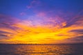 Beautiful sky and sea at sunset. Koh Larn, Pattaya Thailand