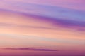 Beautiful sky at sunrise with purple pink and orange colors