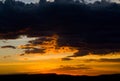 Beautiful sky before sunset. Africa. Kenya. Royalty Free Stock Photo