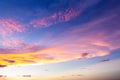 Beautiful sky of sunset time Royalty Free Stock Photo
