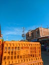 Beautiful sky view at the market