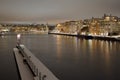 Beautiful sky and water at night, Stockholm, Sweden Royalty Free Stock Photo