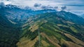 Beautiful skyline on the hill, sky road over top of Mountain, Curve road from Pua District to Boklua District Royalty Free Stock Photo