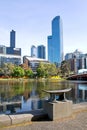 Australia, Melbourne, Yarra River, Skyline Royalty Free Stock Photo