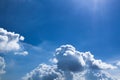 A beautiful skyscape with white clouds Royalty Free Stock Photo