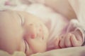 Beautiful sleeping baby girl Royalty Free Stock Photo