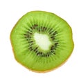 Beautiful slice of fresh juicy kiwi Royalty Free Stock Photo