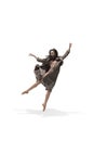 Beautiful slim young female modern jazz contemporary style ballet dancer Royalty Free Stock Photo