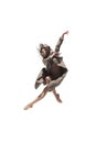 Beautiful slim young female modern jazz contemporary style ballet dancer Royalty Free Stock Photo