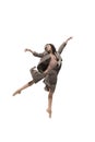 Beautiful slim young female modern jazz contemporary style ballet dancer Royalty Free Stock Photo