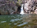 Beautiful Small Branch Water Fall With Nature Swimming Pool on Andhra Pradesh Mountain. Sadasiva Kona Water Falls, Tada falls, Royalty Free Stock Photo