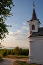 Beautiful small chapel near to Lake Balaton and Balatonlelle Royalty Free Stock Photo
