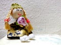 A beautiful small hand made doll Royalty Free Stock Photo