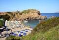 Beautiful small peaceful beach in the fishing village of Bali,Crete island, Greece