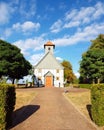 Small Rural Old White Wooden Church Royalty Free Stock Photo