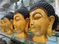 Beautiful small statues of Buddha at the MG Marg, Gangtok, Sikkim. Image was clicked at a small unknown shop of MG Marg, Gangtok,