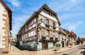 Beautiful small town Bergheim with half-timbered houses